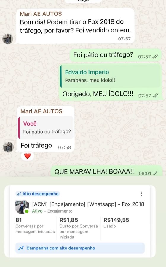 Print de resultado de campanha